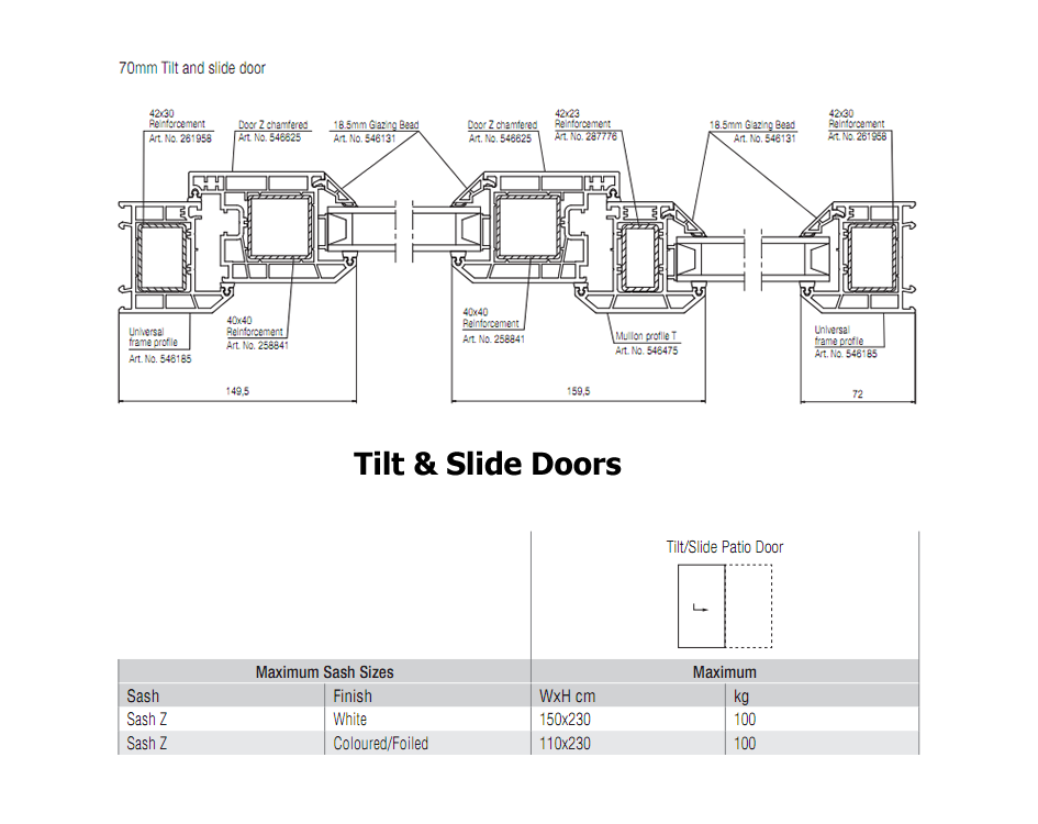 Tilt & Slide Doors